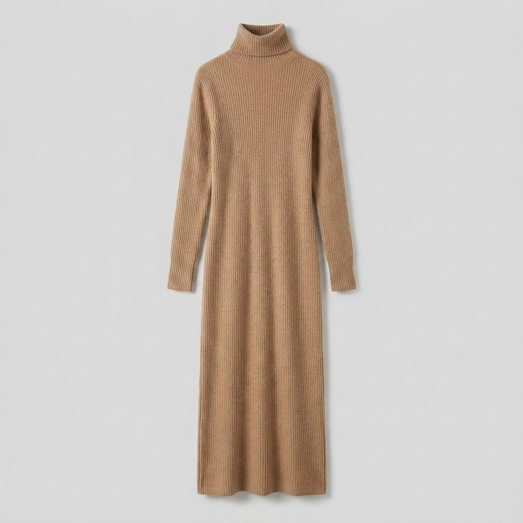 Aurora Wool-Blend Maxi Dress - Slim Fit Elegant Knit Formal Dresses 6