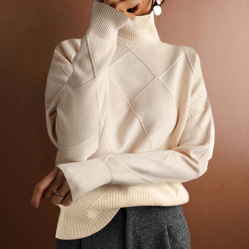 Avery Turtleneck Sweater - Soft Breathable Knit with Classic High-Neck Design 8
