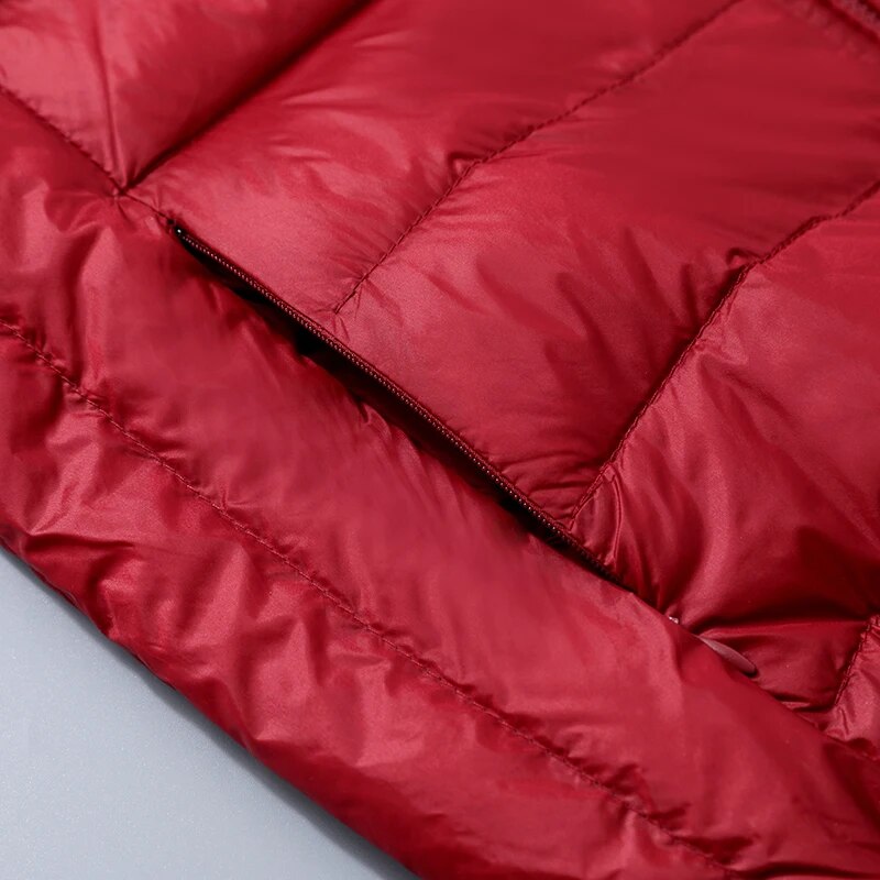 Women's lightweight down puffer jacket, additional view