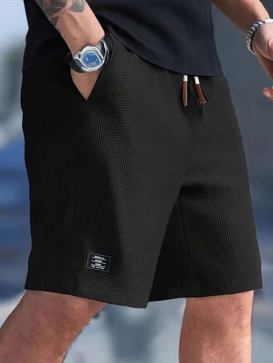 Casual Drawstring Shorts - Comfortable Relaxed Fit with Side Pockets 1
