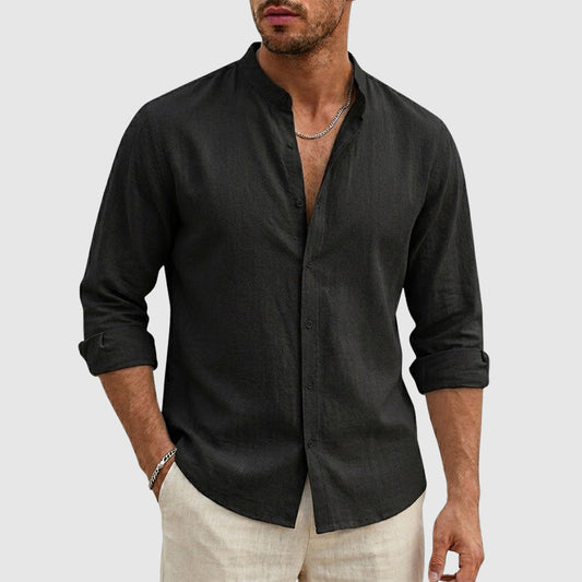 Dylan - Lightweight Linen Long Sleeve Shirt for Casual and Smart-Casual Wear 1