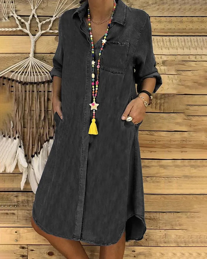 Elegant Spring Dress - Flattering Cut, Lightweight Fabric & Versatile Style 2