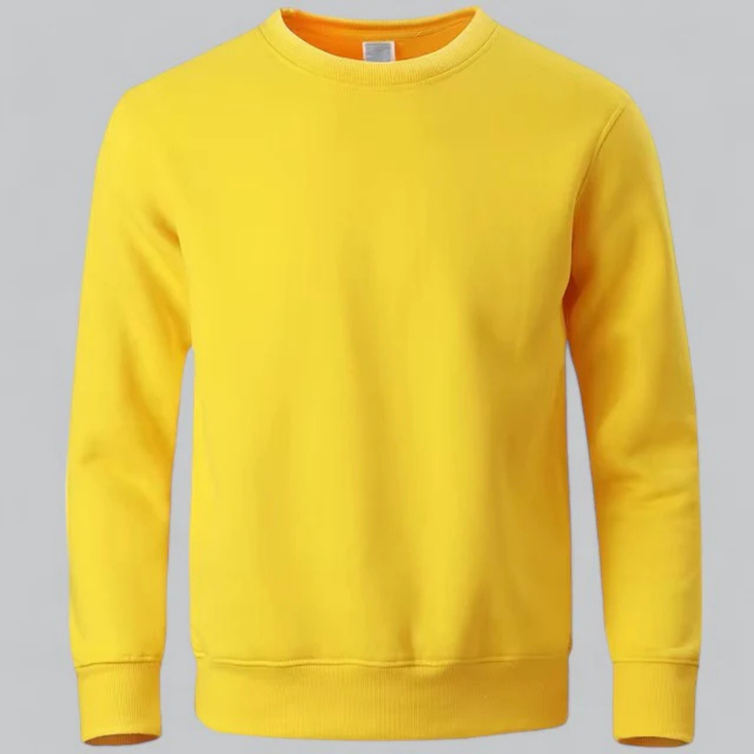 Everyday Essential Classic Crew Neck Sweatshirt with Ribbed Cuffs - Soft & Comfortable 7