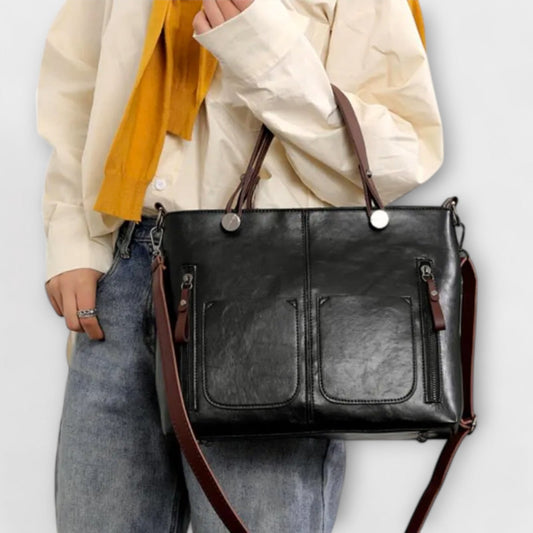 Gianna Boutique - Elegant PU Leather Handbag with Spacious Interior 1