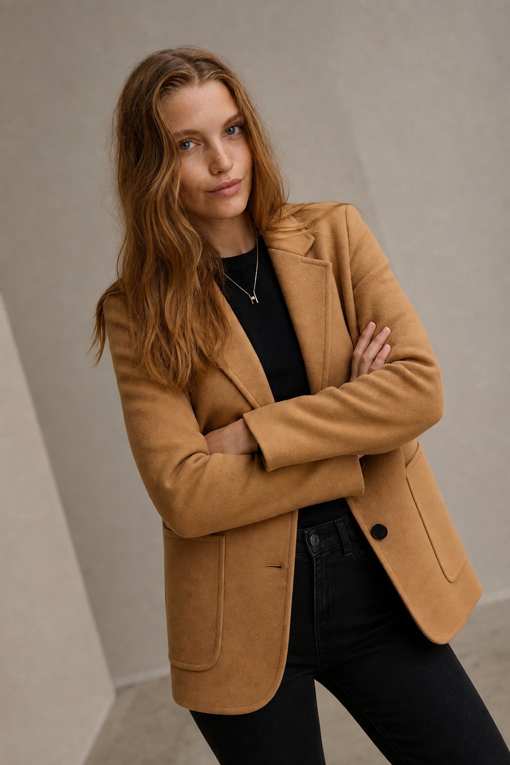 Johanna - Wool Blend Blazer with Tailored Relaxed Fit & Structured Shoulders 5