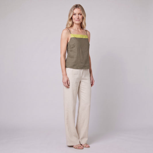 Maisie Linen Top - Breathable Fabric with Adjustable Straps and Flattering Fit 1