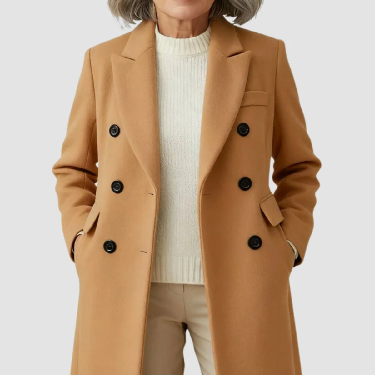 Scarlett women's double-breasted wool coat