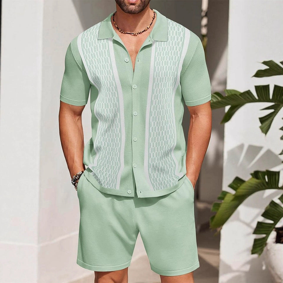 Tango - Knitted Suit Set with Regular Fit & Monochromatic Design for Casual Style 3