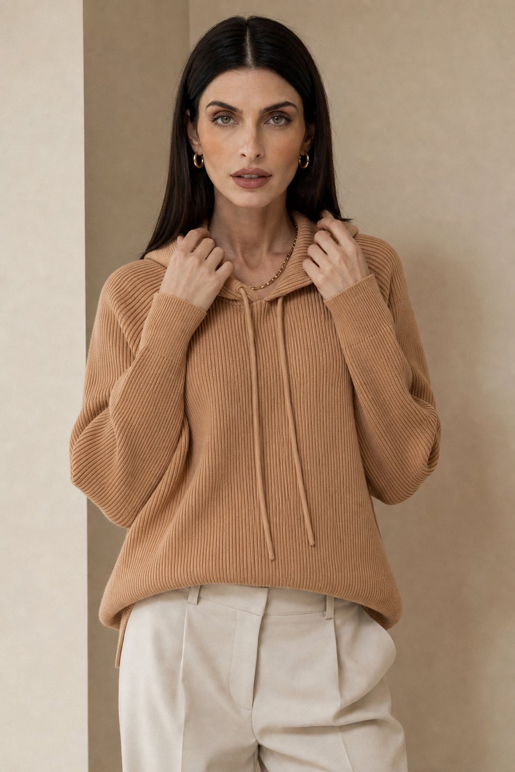 UrbanEase Classic Hoodie - Cashmere-Merino Wool Blend for Cozy Comfort 10