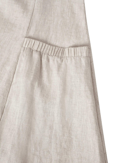 100% Linen Swing Beach Tank Dress GIANA 8