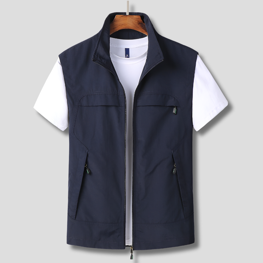 ActiveGear - Quick-Dry Hiking Vest with Mesh Panels and Multiple Pockets 0