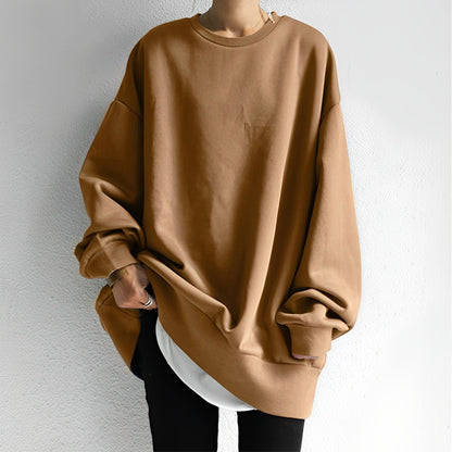 Amelia Oversized Sweater - Soft Cotton Textured Knit for Cozy Style 0