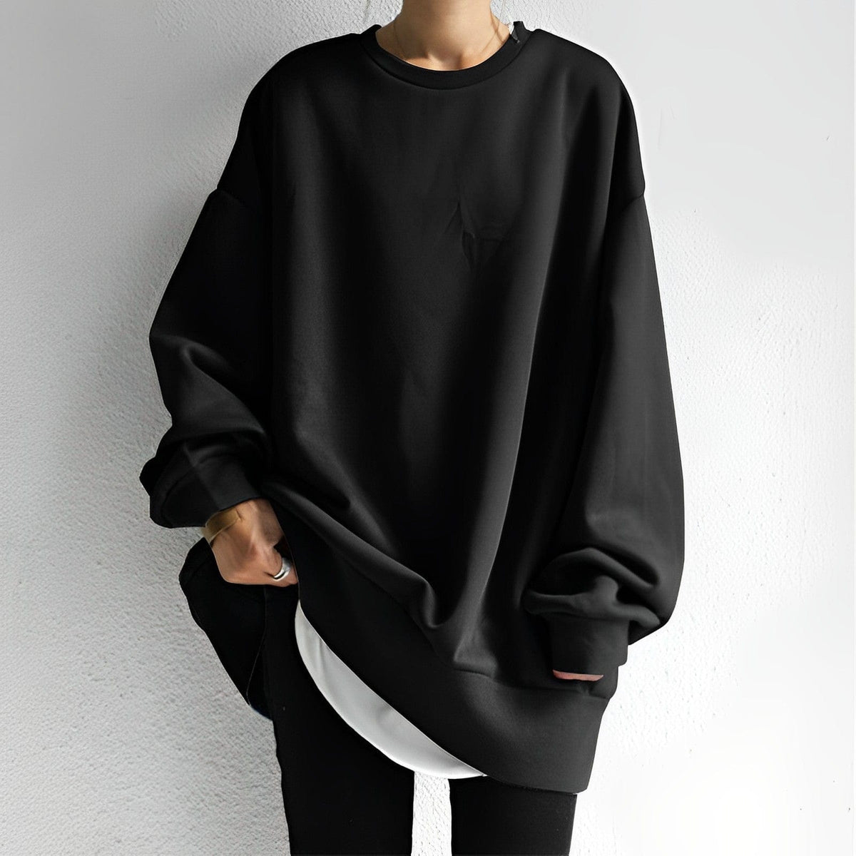 Amelia Oversized Sweater - Soft Cotton Textured Knit for Cozy Style 2
