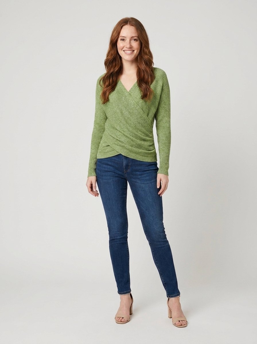 Astrid Pullover - Soft Polyester Knit Sweater with Flattering Fit 0