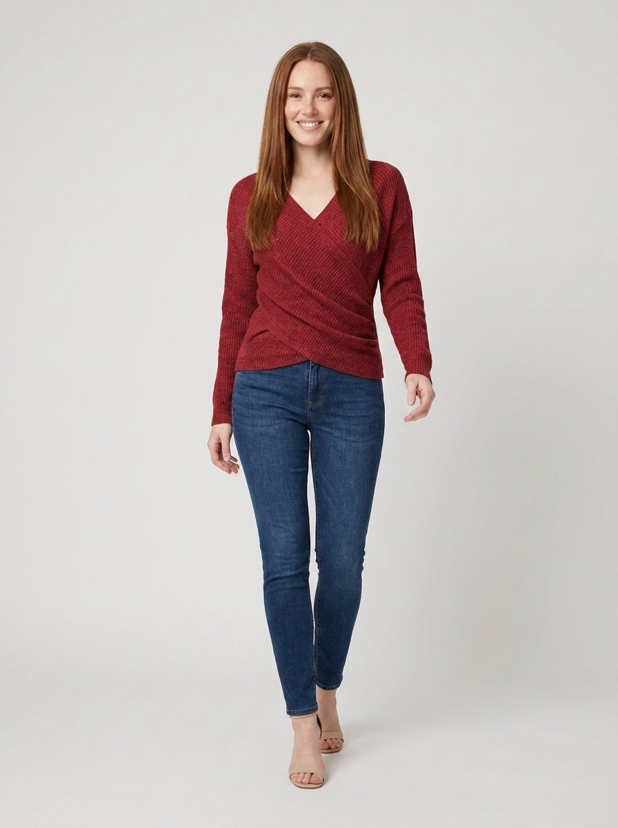 Astrid Pullover - Soft Polyester Knit Sweater with Flattering Fit 2