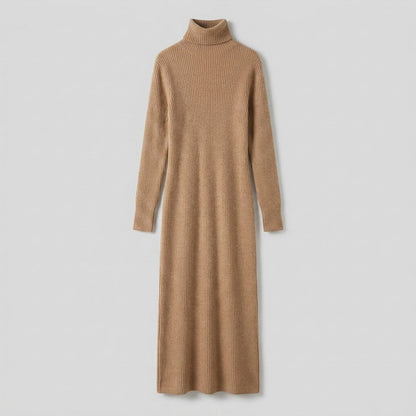 Aurora Wool-Blend Maxi Dress - Slim Fit Elegant Knit Formal Dresses 6