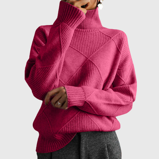 Avery Turtleneck Sweater - Soft Breathable Knit with Classic High-Neck Design 0