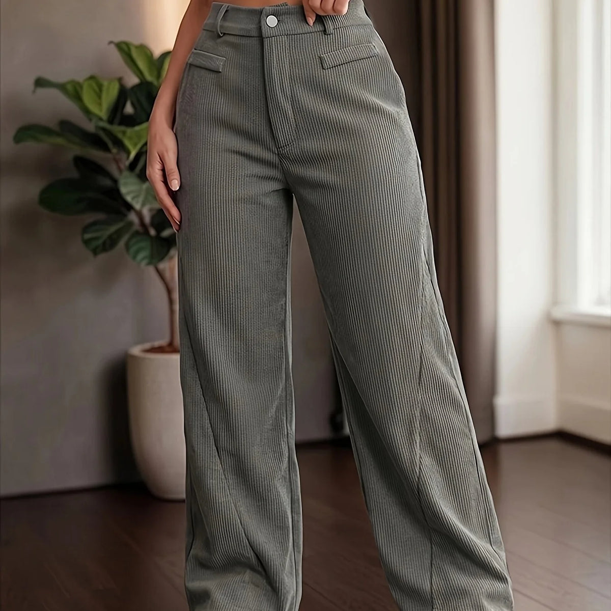 Beatrix women's high-waist wide-leg trousers