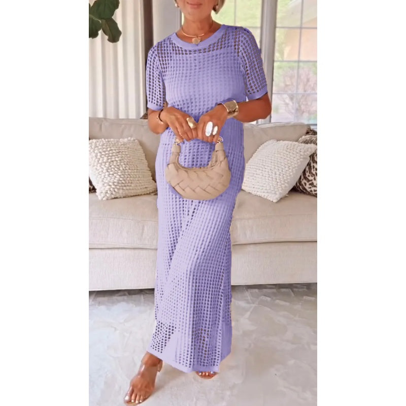 Bethany Cut-Out White Maxi Dress - Breathable Layered Long Dress 0
