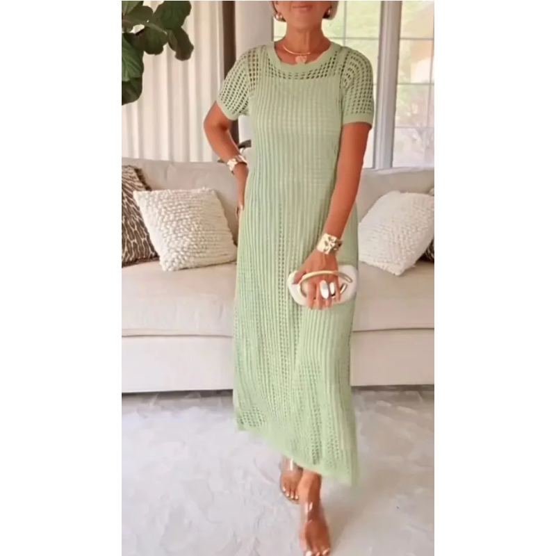 Bethany Cut-Out White Maxi Dress - Breathable Layered Long Dress 2