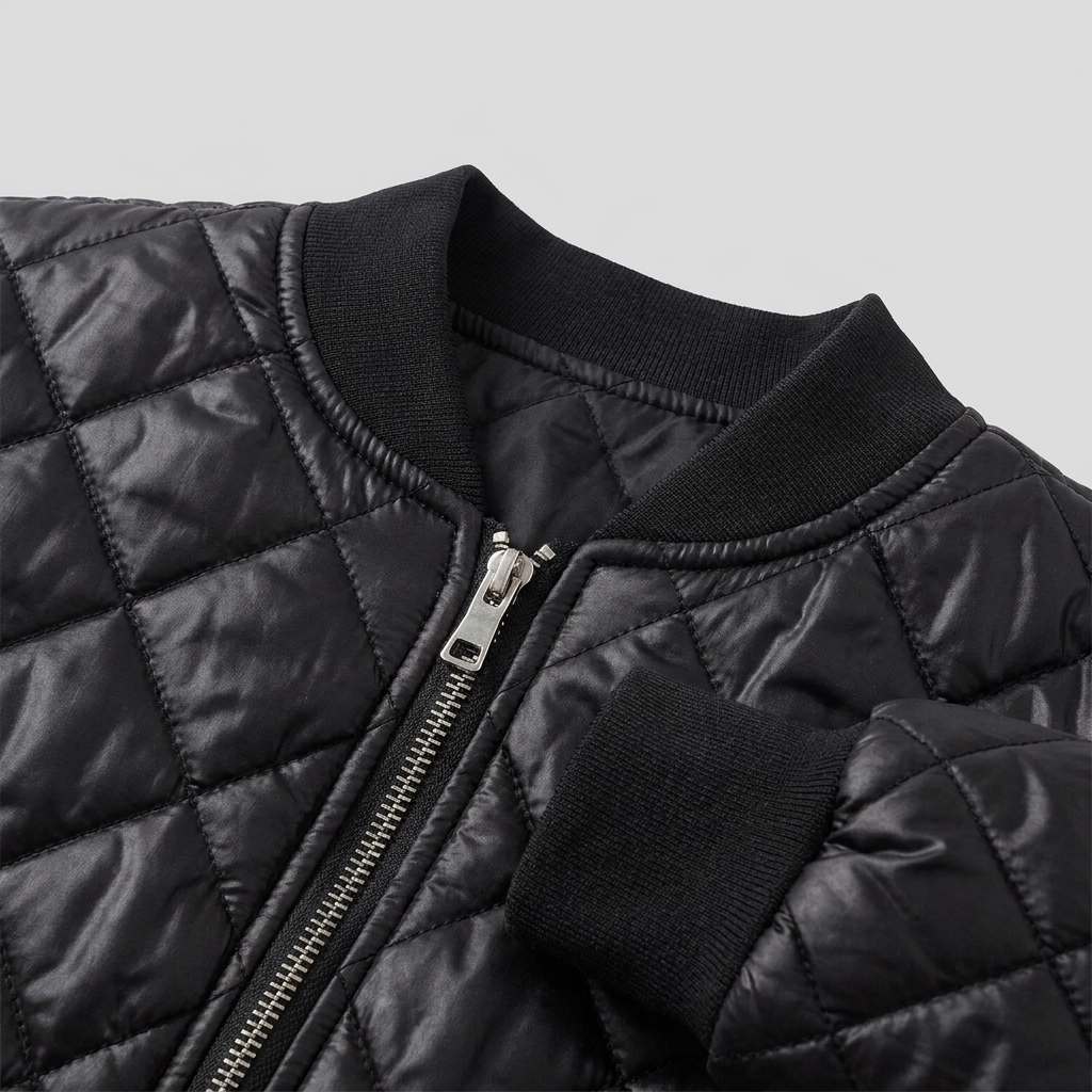 Branford Quilted Bomber Jacket - Lightweight Modern Fit for Versatile Styling 5