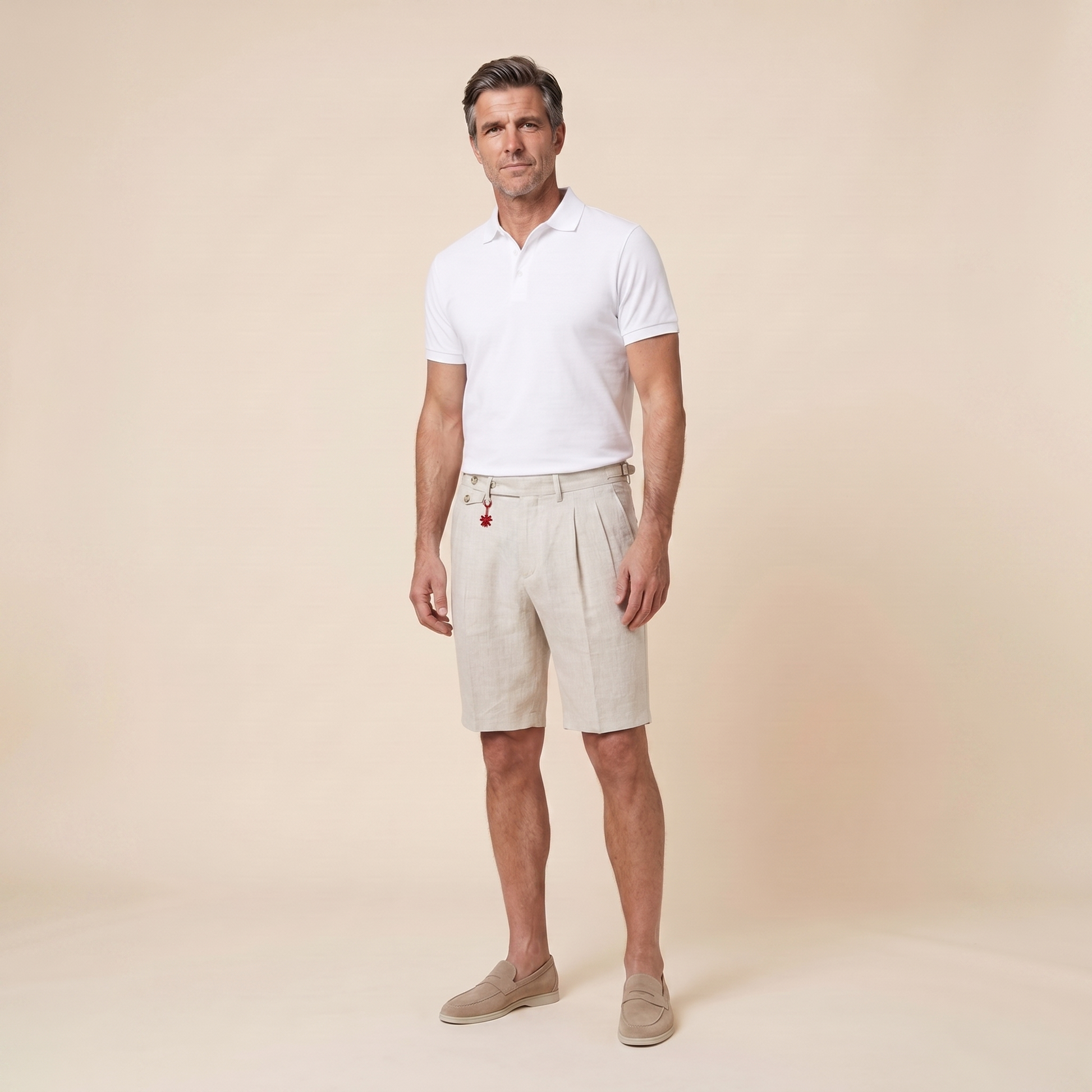 Brenlin Linen Bermuda Shorts - Relaxed Fit Casual Summer Style with Pockets 0