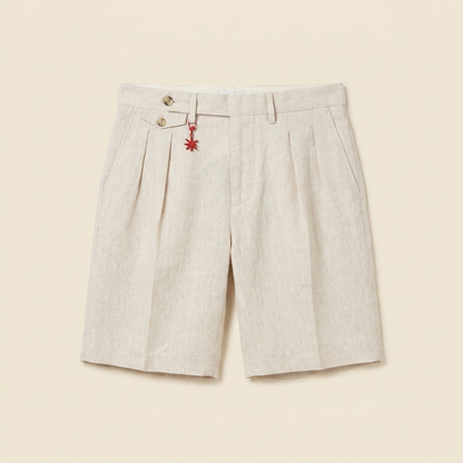 Brenlin Linen Bermuda Shorts - Relaxed Fit Casual Summer Style with Pockets 1