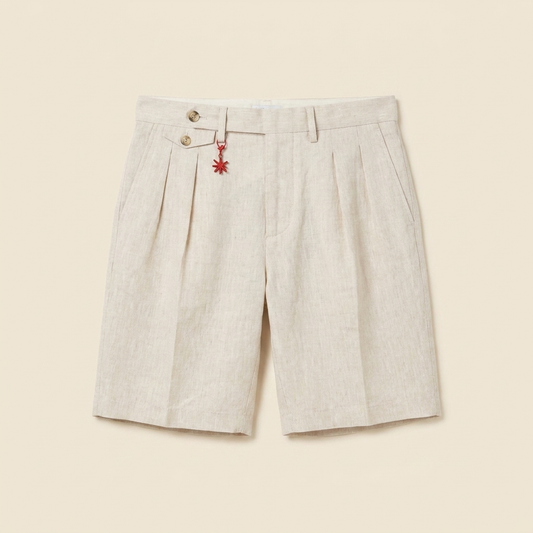 Brenlin Linen Bermuda Shorts - Relaxed Fit Casual Summer Style with Pockets 1