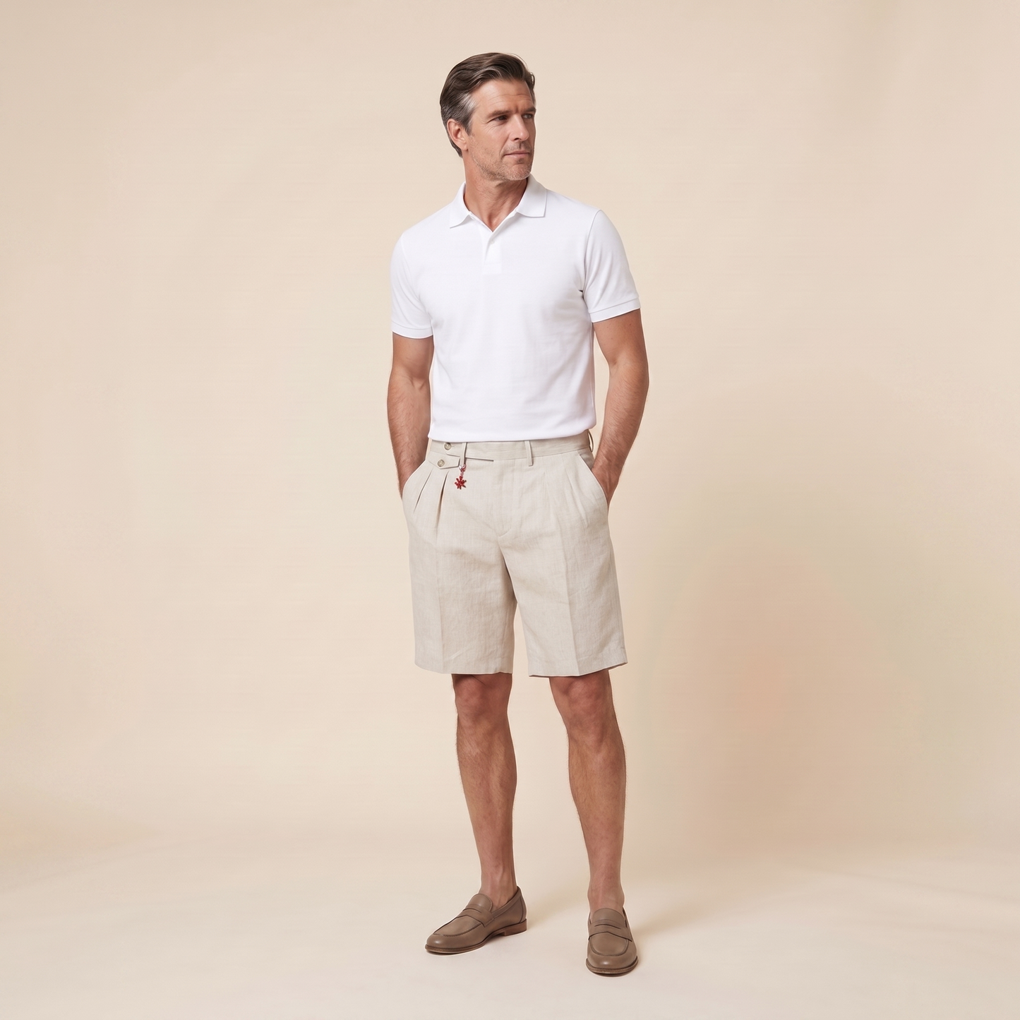 Brenlin Linen Bermuda Shorts - Relaxed Fit Casual Summer Style with Pockets 2