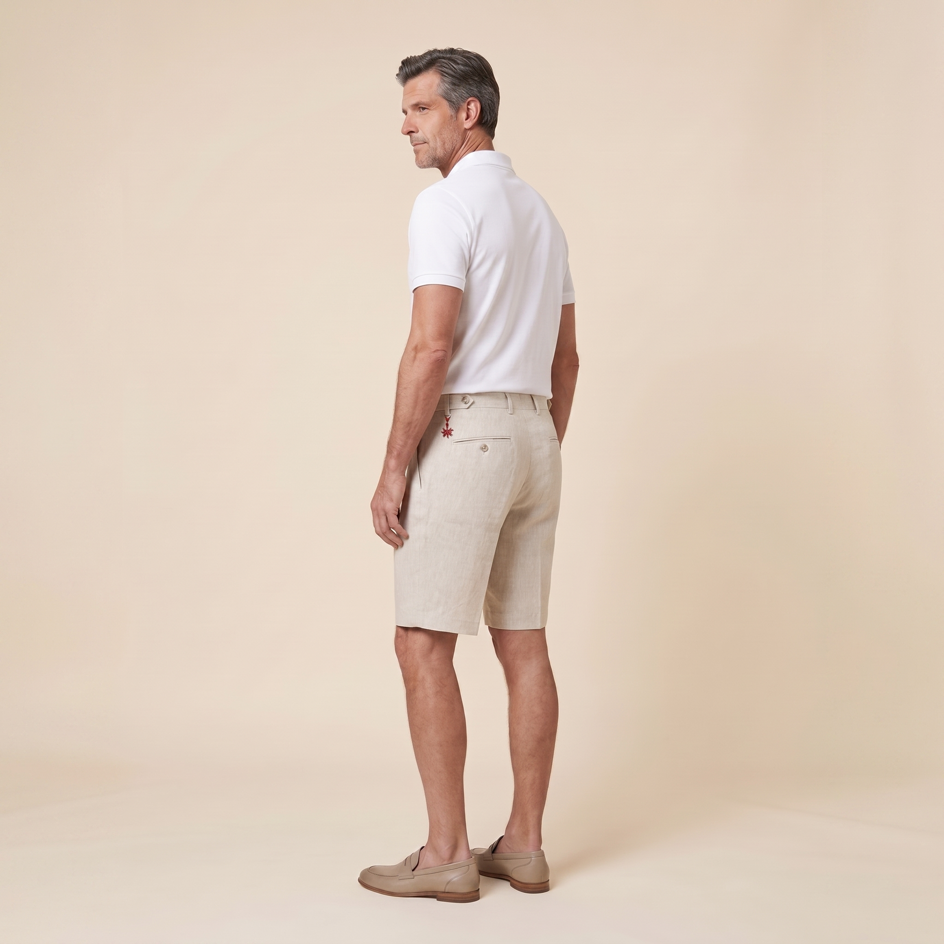 Brenlin Linen Bermuda Shorts - Relaxed Fit Casual Summer Style with Pockets 3