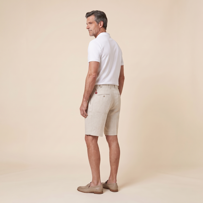 Brenlin Linen Bermuda Shorts - Relaxed Fit Casual Summer Style with Pockets 3