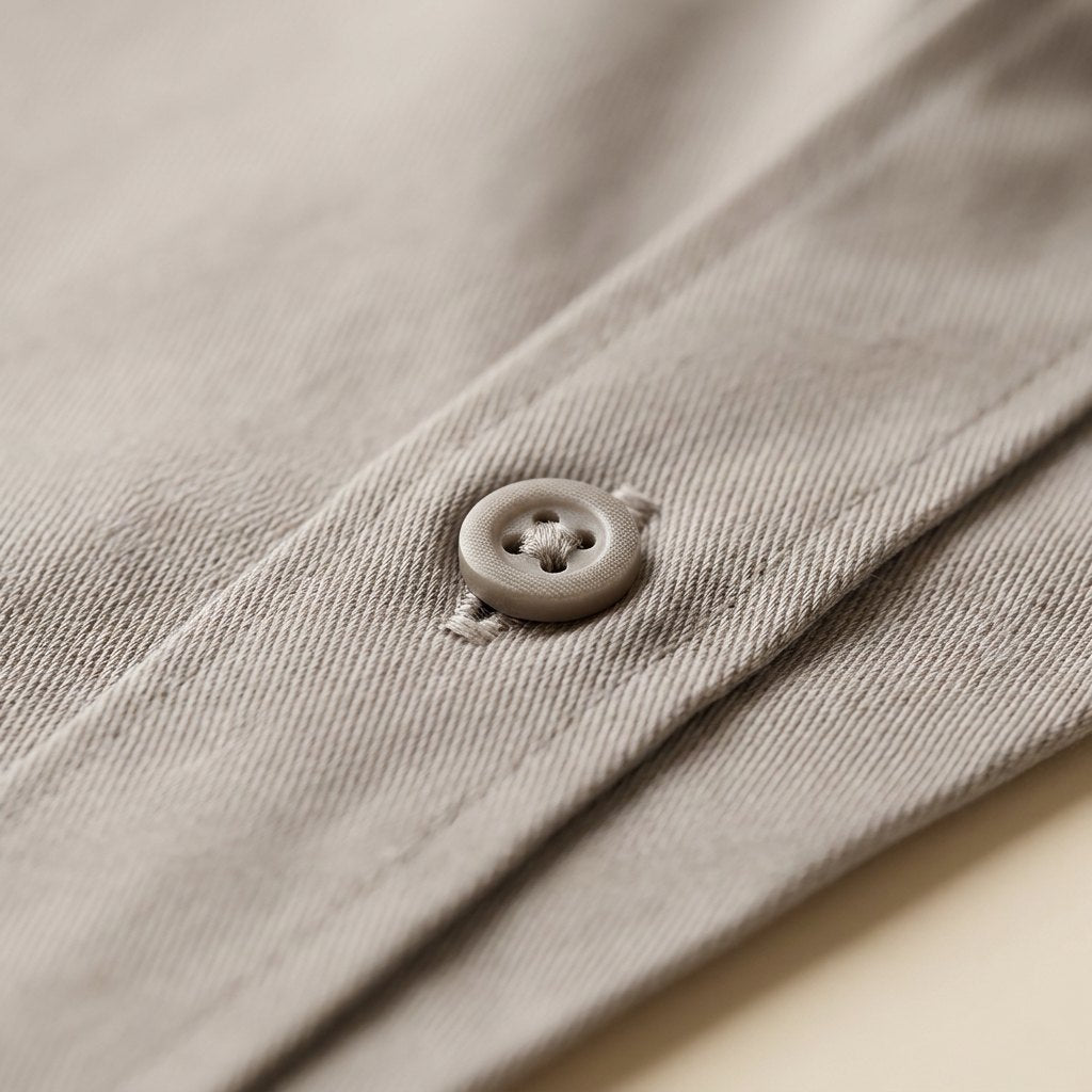 Caden Casual Shirt - 100% Cotton Twill Short Sleeve Button Down Collar 4