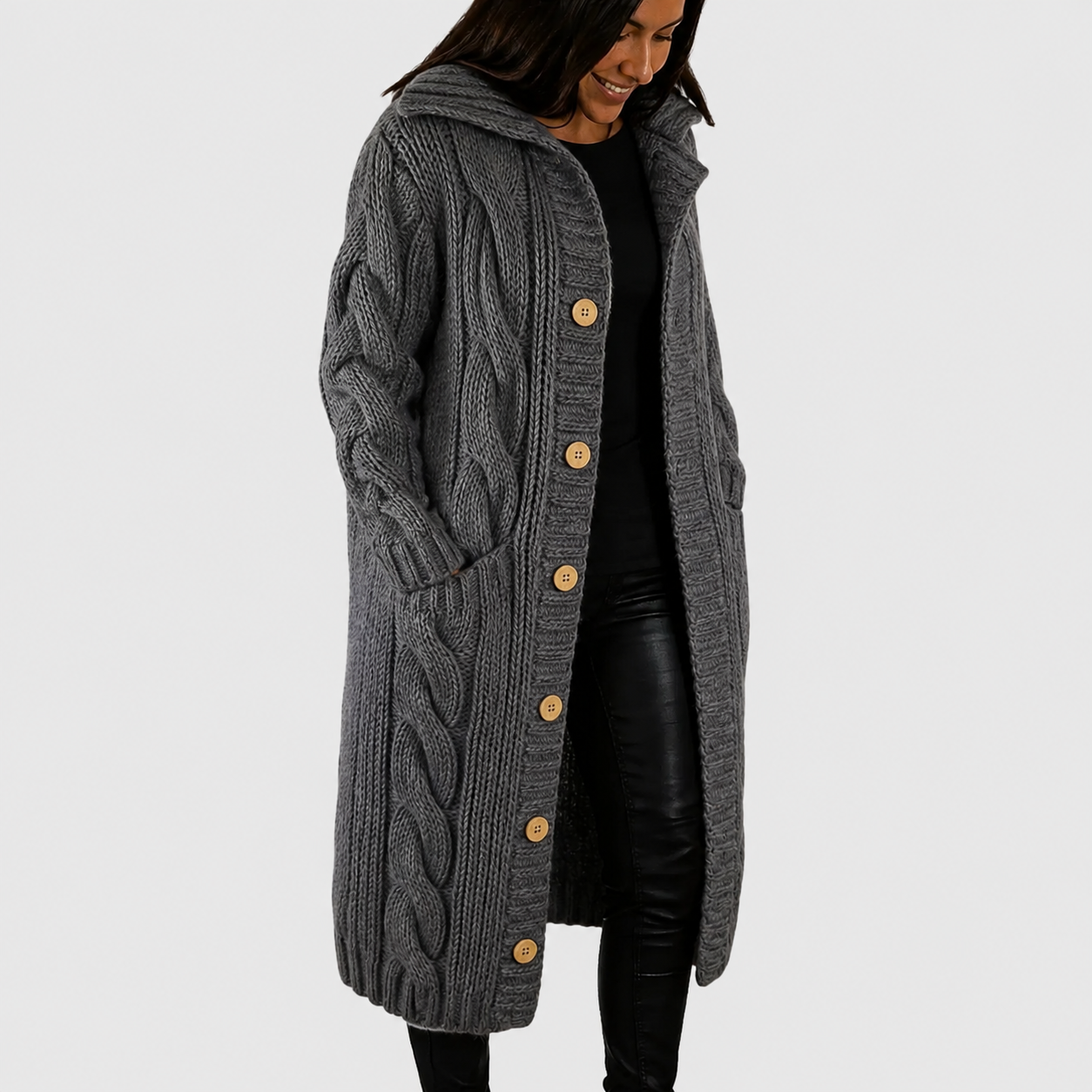 Cadence Elegant Cosy Coat - Soft Structured Design, Flattering Fit, Warmth 3