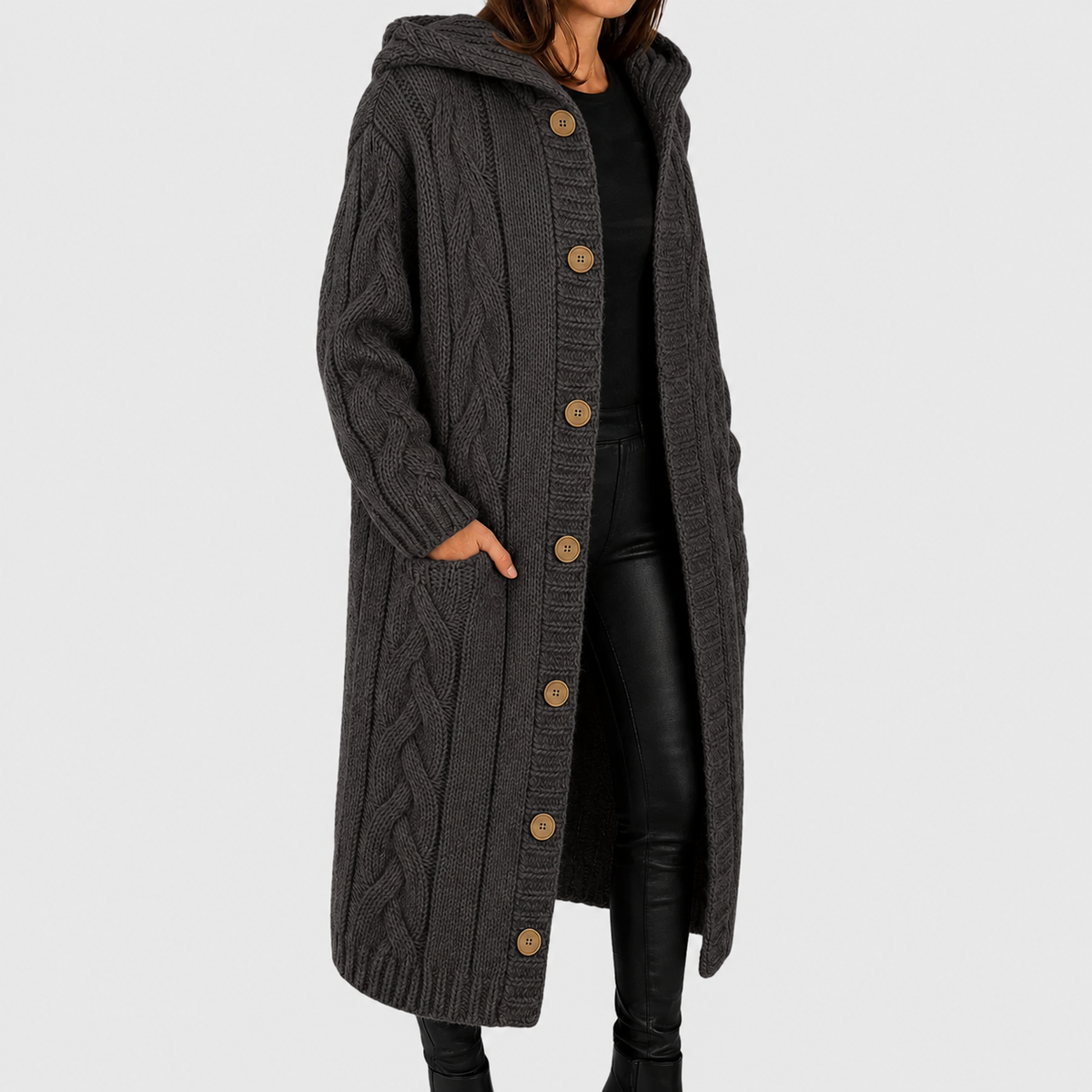 Cadence Elegant Cosy Coat - Soft Structured Design, Flattering Fit, Warmth 4