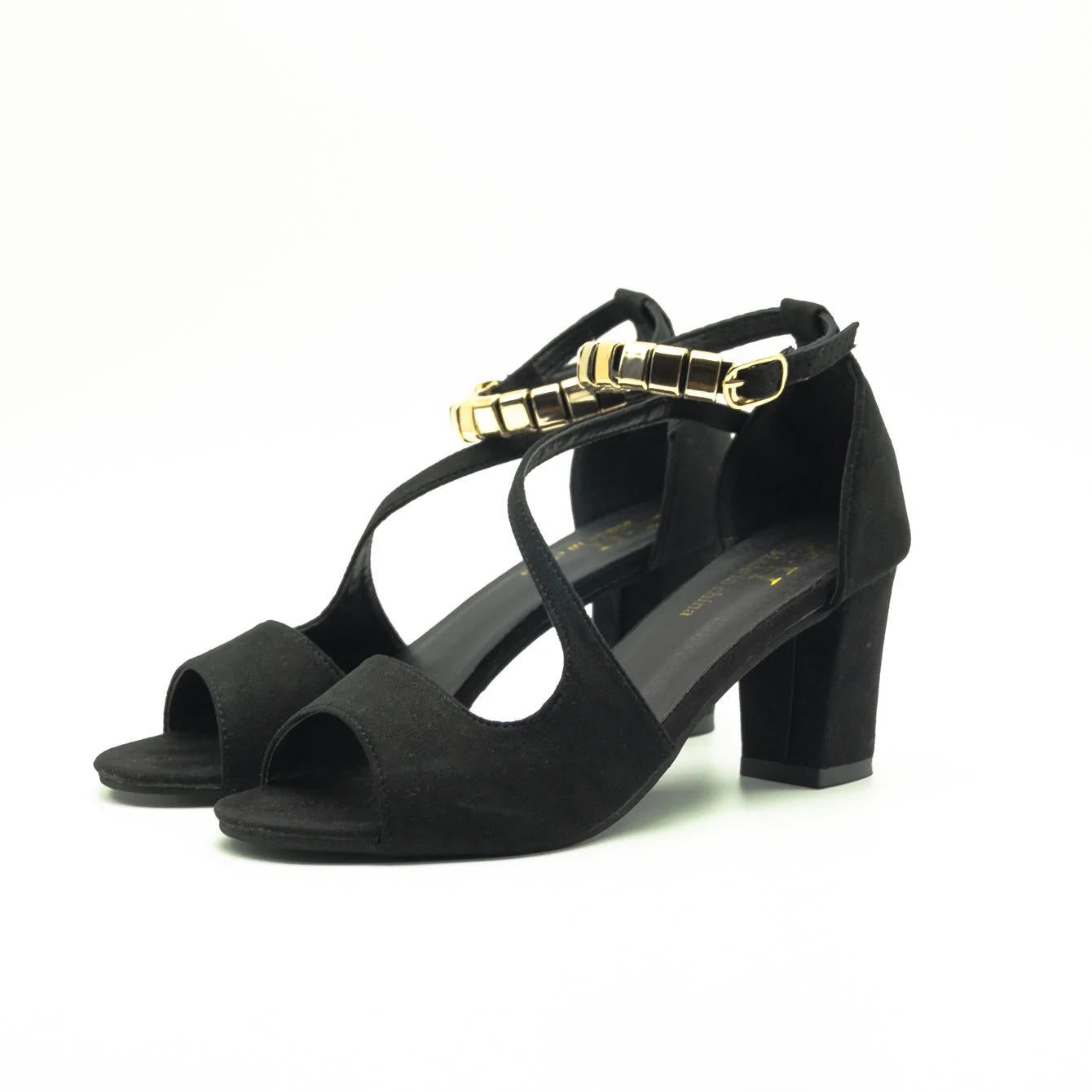 Camille - Elegant Open Toe Ankle Strap Block Heel Sandals for Comfort 7