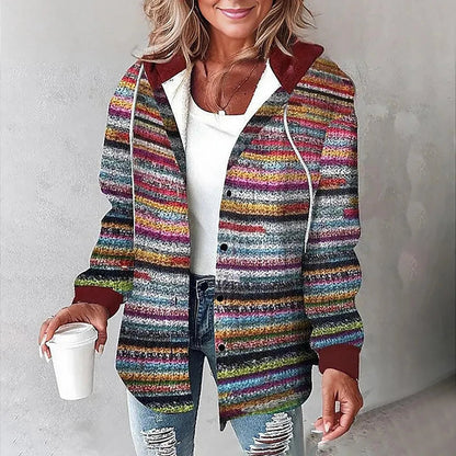 Carmen Checkered Cardigan Sweater with Draped Fit for Cozy Layering 5