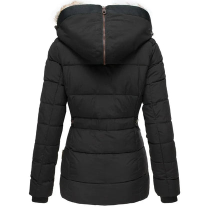 Catharina winter jacket in black, back view