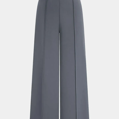 Nova wide-leg pants in blue, full-length front view
