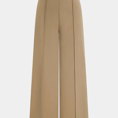 Nova wide-leg pants in gray, full-length front view