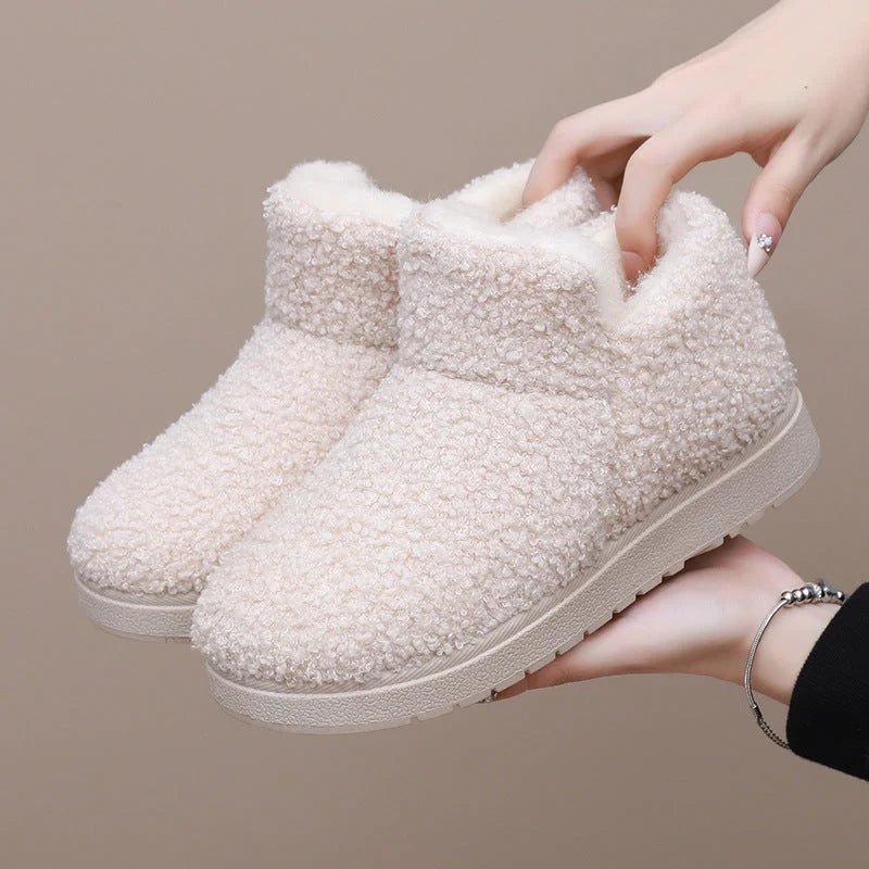 Women's fleece-lined ankle slipper boots, additional photo