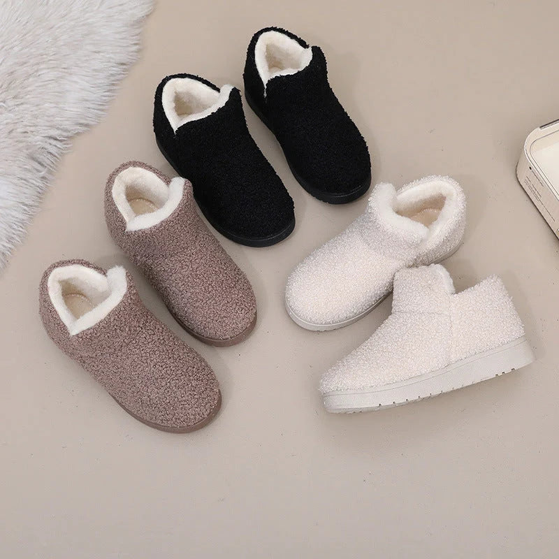 Women's fleece-lined ankle slipper boots, additional photo
