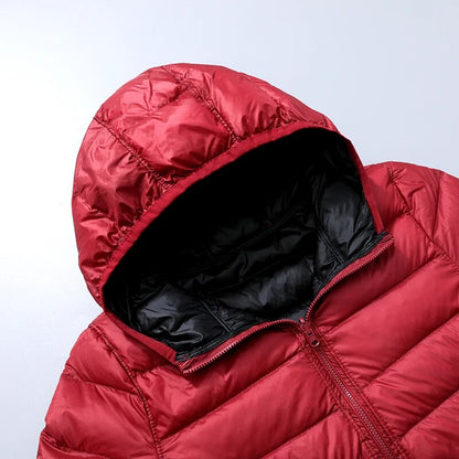 Women's lightweight down puffer jacket, additional view
