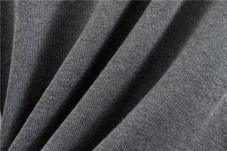 Grey knit fabric detail