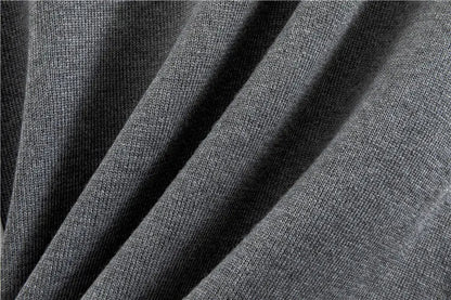Grey knit fabric detail