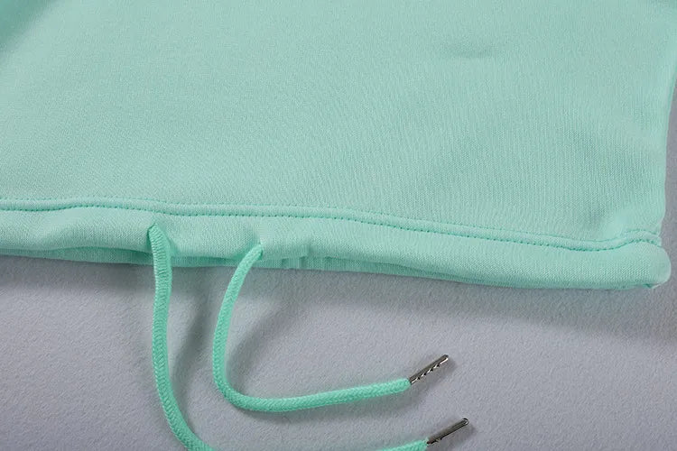 Cropped hoodie and joggers set, worn view 18
