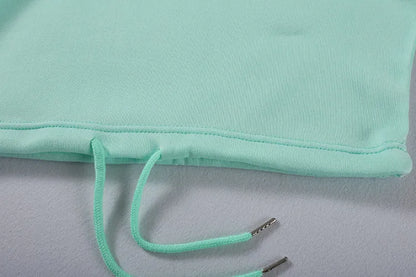 Cropped hoodie and joggers set, worn view 18