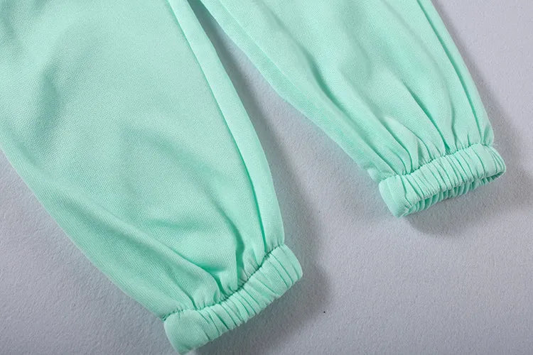 Cropped hoodie and joggers set, worn view 24