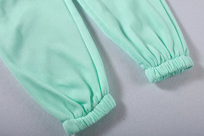 Cropped hoodie and joggers set, worn view 24