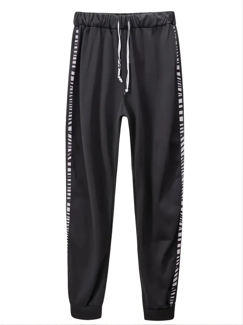 Black drawstring pants from tracksuit set, product view