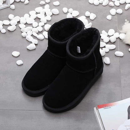 Black warm-lined ankle snow boots, additional view